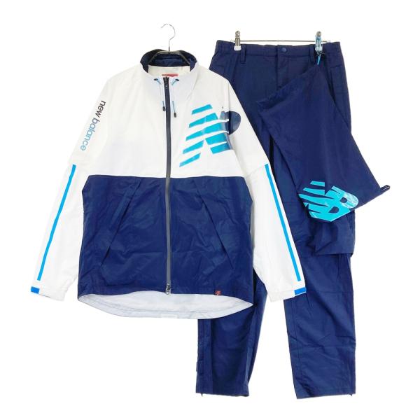 new balance レインウェアセット ネイビー/ホワイト NEW BALANCE GOLF ニューバランス 2way レインウェア 上下