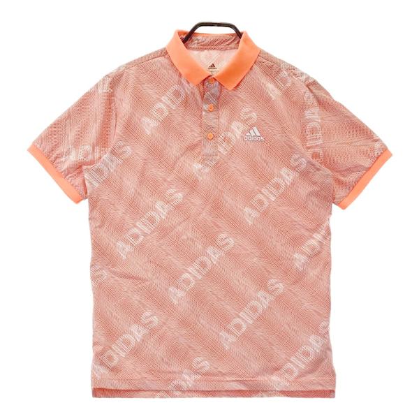 【CPG GOLF 】ジオメトリック半袖ポロシャツ サイズ3 MENS ジオメトリックリブカラー 半袖ポロシャツ ブラック/072342022