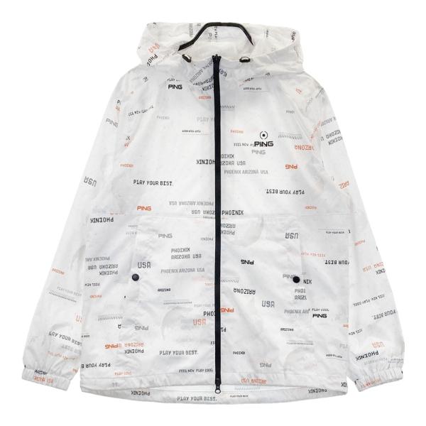 PING ピン 2024年モデル フード付 裏メッシュ ジップジャケット 総柄