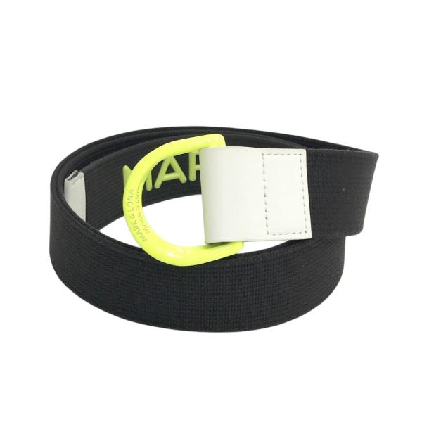 MARK & LONA ブラックレザーベルト　ベルト　マークアンドロナ MARK & LONA（マークアンドロナ）の「Ruler Embossed Belt | MEN