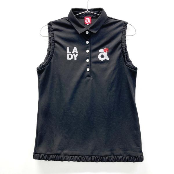 ARCHIVIO アルチビオ ノースリーブポロシャツ ブラック系 40 ゴルフ