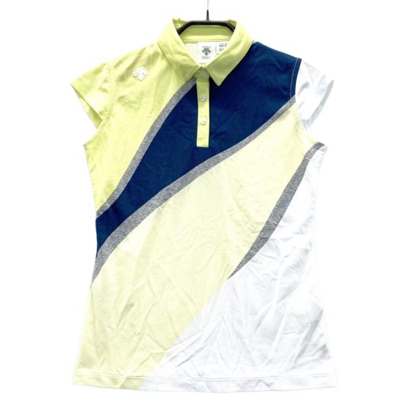 DESCENTE GOLF デサントゴルフ DGWRJA12 ; 半袖ポロシャツ グリーン系