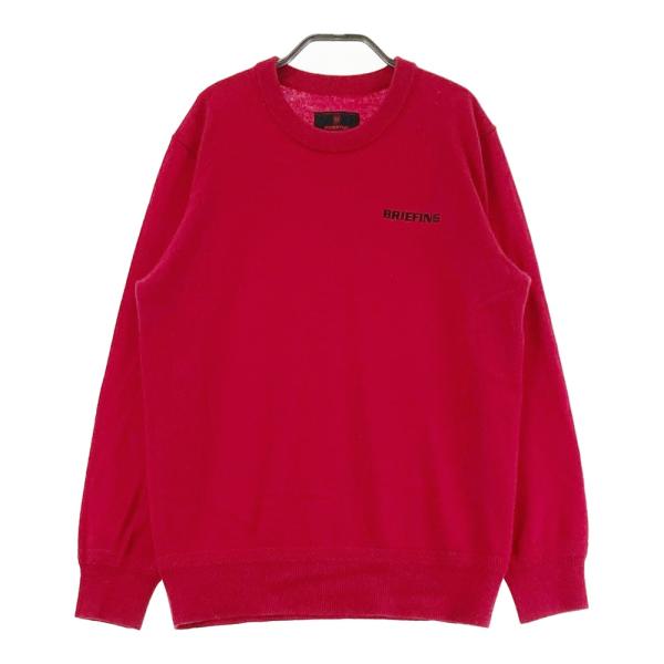 未使用　BRIEFING　ゴルフ　セーター ニット Ｍサイズ BRIEFING GOLF ブリーフィング カシミヤニットセーター レッド系