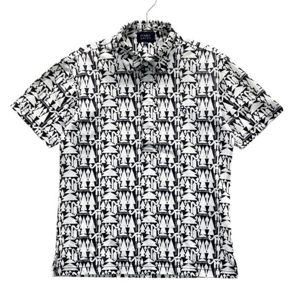 PEARLY GATES パーリーゲイツ 半袖ポロシャツ 総柄 ホワイト系 4