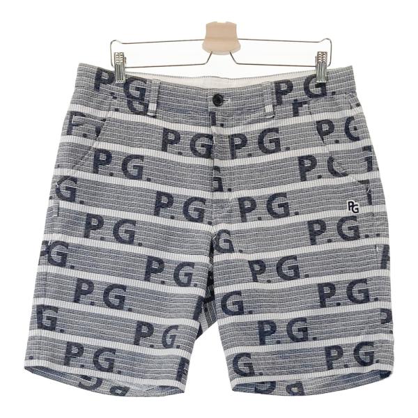 【美品】パーリーゲイツ　ハーフパンツ　ネイビー　M 6ポケット　シアサッカー PEARLY GATES パーリーゲイツ ハーフパンツ シアサッカー