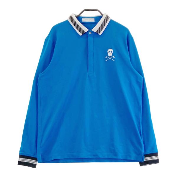 美品　MARK&LONA メンズ　ポロシャツ　48 マークアンドロナ 半袖ポロシャツ オレンジ スカル メンズ 48(L