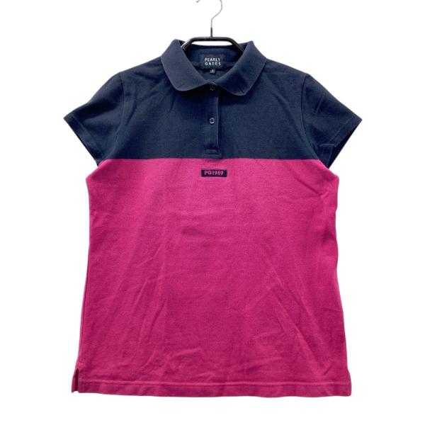 最終値下【新品未使用】パーリーゲイツ ネイビー ポロシャツ サイズ1 PEARLY GATES パーリーゲイツ 半袖ポロシャツ ネイビー系 4