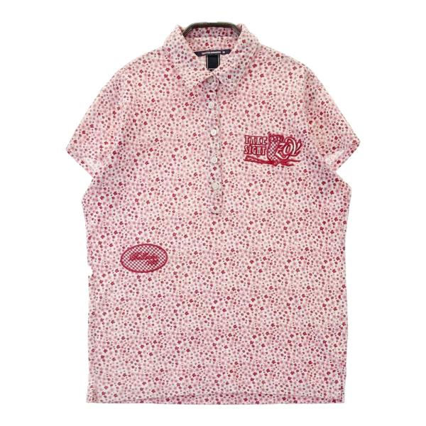 サイズ：40 ZOY ゾーイ 071682030 半袖ポロシャツ  レッド系 [240101416505] ゴルフウェア レディース ストスト ZOY（ゾーイ） 半袖ポロシャツ レッド系 40 ゴルフウェア レディース