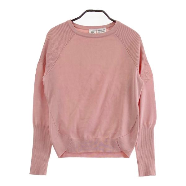 DESCENTE GOLF デサントゴルフ 長袖ニットセーター ピンク系 M ゴルフ