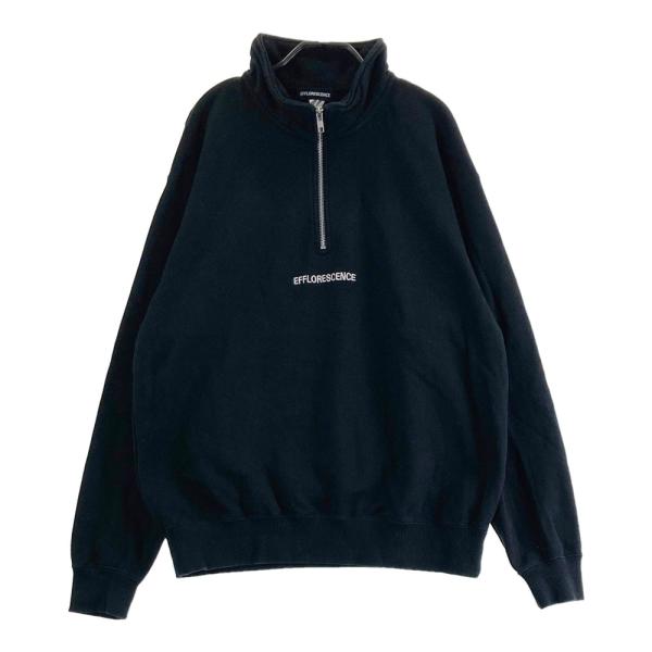 EFFLORESCENCE エフロレッセンス　半袖　スウェット EFFLORESCENCE エフロレッセンス ハーフジップスウェット