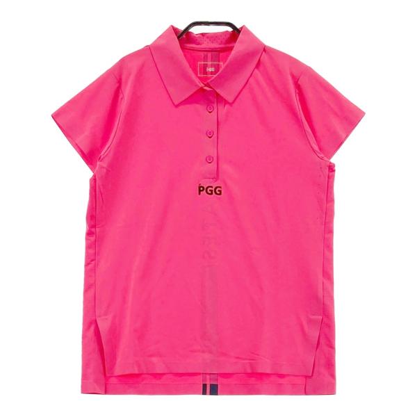 パーリーゲイツ　PGG レディース 半袖ポロシャツ　size0 速乾　ピンク PGG PEARLY GATES パーリーゲイツ 半袖ポロシャツ ピンク系 0