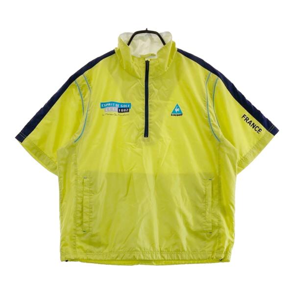 LE COQ GOLF ルコックゴルフ ハーフジップ 半袖ブルゾン 裏メッシュ