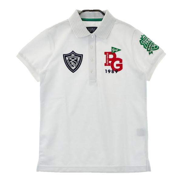 【未使用 タグ付き】 パーリーゲイツ　半袖 シャツ　レディース ゴルフウェア　白 未使用 タグ付き】 パーリーゲイツ 半袖 シャツ レディース