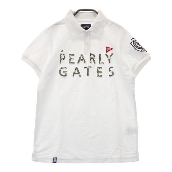 PEARLY GATES（パーリーゲイツ） 30周年 半袖ポロシャツ ロゴワッペン