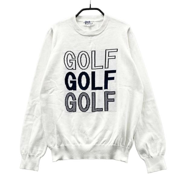 JACK BUNNY ジャックバニー ニットセーター ホワイト系 1 ゴルフウェア