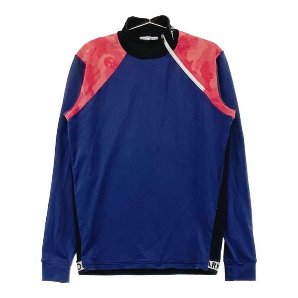 MARK&LONA マークアンドロナ ジップ 長袖Tシャツ 裏起毛 ネイビー系 48