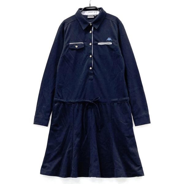 KAPPA GOLF カッパゴルフ  長袖ワンピース  ネイビー系 L ゴルフウェア レディース