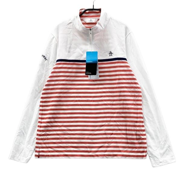 新品未使用【munsingwear】 ハーフジッパー付き長袖シャツ　サイズL 新品】MUNSING WEAR マンシングウェア 2024年モデル ハーフジップ長袖T