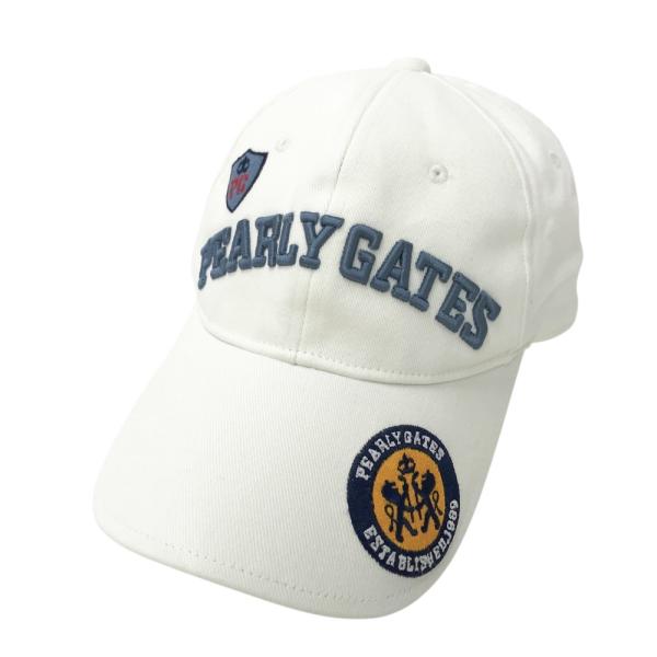 PEARLY GATES パーリーゲイツ キャップ ホワイト系 FR ゴルフウェア