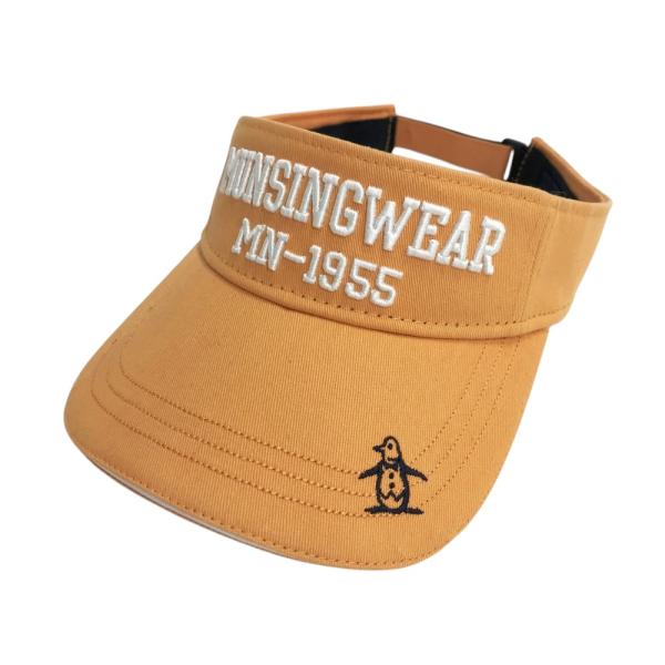 MUNSING WEAR マンシングウェア サンバイザー オレンジ系 56-60 ゴルフ