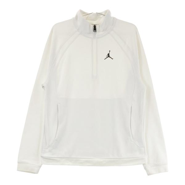 【美品/24年モデル/2XL】ジョーダンゴルフ　ハーフジップ　カットソー　白 stst-used_1-240101542530