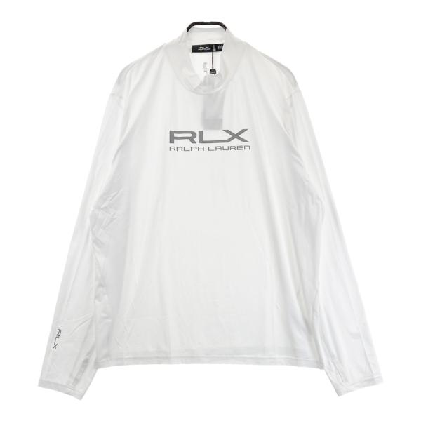 新品】RLX ラルフローレン ハイネック 長袖Tシャツ ホワイト系 XL
