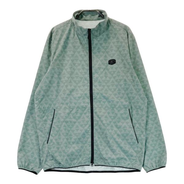サイズ：L TRAVIS MATHEW トラビスマシュー  長袖 ジップジャケット 総柄 グリーン系 [240101544400] ゴルフウェア メンズ ストスト TRAVISMATHEW トラビスマシュー 長袖 ジップジャケット 総柄 グリーン