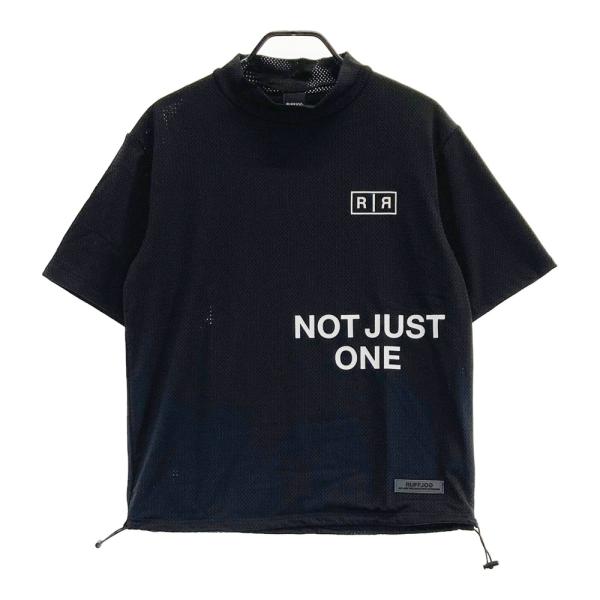 RUFFLOG ラフロッグ メッシュ モックネック 半袖Tシャツ ブラック系 S