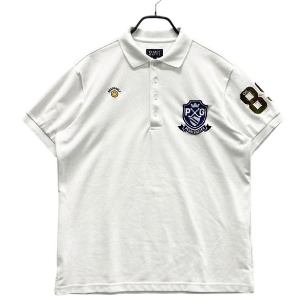 PEARLY GATES パーリーゲイツ 半袖ポロシャツ ニコちゃん ホワイト系 6