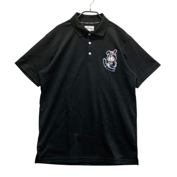 新品 ジャックバニー Jack Bunny!! ドラえもん 半袖ポロシャツ 黒 Jack