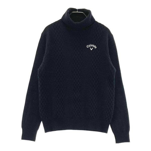 キャロウェイ　ブラック タートルネック セーター LL 新品　タグ付き CALLAWAY キャロウェイ タートルネック ニットセーター LLサイズ 黒