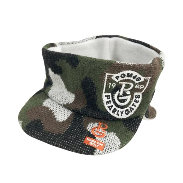 PEARLY GATES パーリーゲイツ 耳あて付 ニットサンバイザー 裏フリース