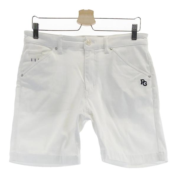 美品　パーリーゲイツ　ハーフパンツ　短パン　白　ホワイト　4 M〜L相当　ゴルフ PEARLY GATES パーリーゲイツ ハーフパンツ ホワイト系 4 ゴルフウェア