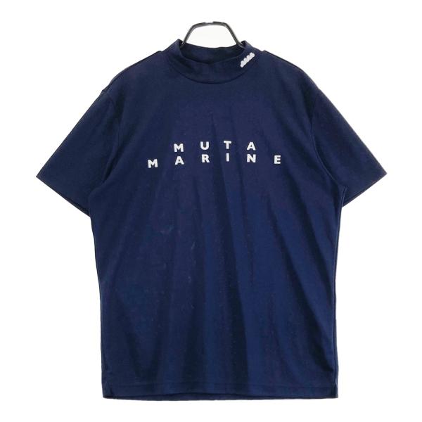 MUTA MARINE ムータマリン ハイネック 半袖Tシャツ ネイビー系 5