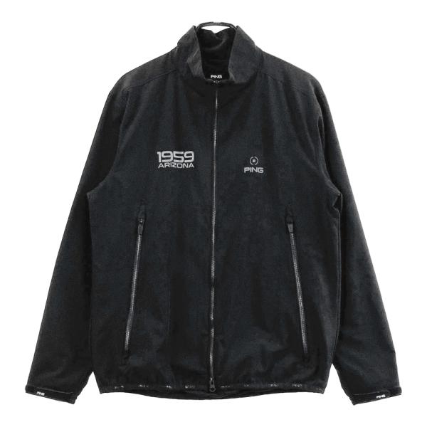 【未使用品】定価1.7万円　PING フード付きジャケット PING ピン ジップジャケット ブラック系 M ゴルフウェア メンズ