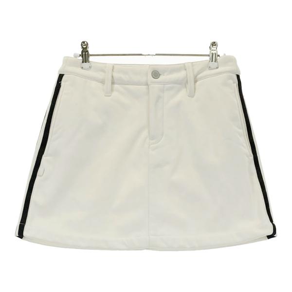 【試着のみ！】完売品 Jack Bunny!! 中綿 スカート ロゴライン 白 JACK BUNNY ジャックバニー インナー付スカート ホワイト系 0 ゴルフ