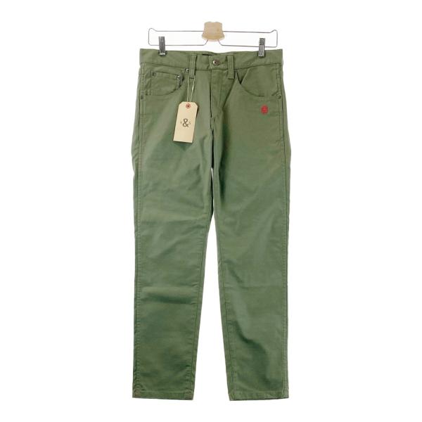 ラフアンドスエルカーキ色パンツ 美品】ROUGH&SWELL ラフアンドスウェル ストレッチパンツ カーキ系 S