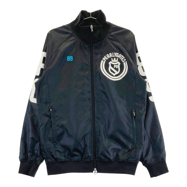 PEARLY GATES パーリーゲイツ 蓄熱 ジップジャケット 総柄 ブラック系