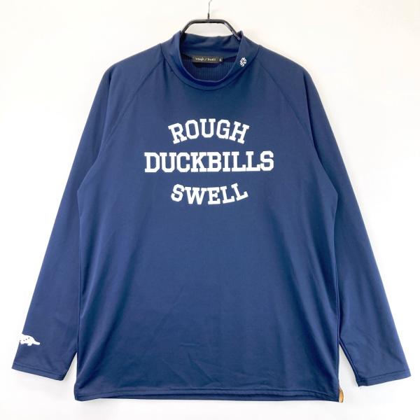 ROUGH&SWELL ラフアンドスウェル 長袖モックネックTシャツ ネイビー系