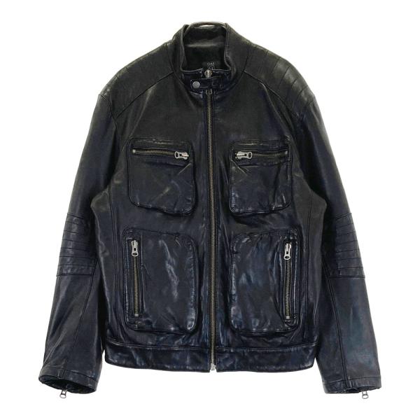 G-STAGE ジーステージ レザージャケット 羊革 ブラック系 L メンズ