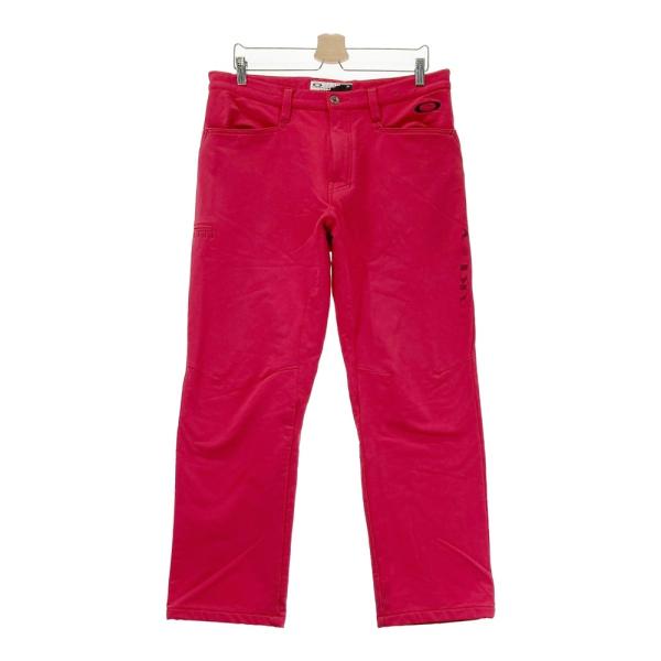 OAKLEY オークリー ストレッチパンツ レッド系 36 ゴルフウェア メンズ