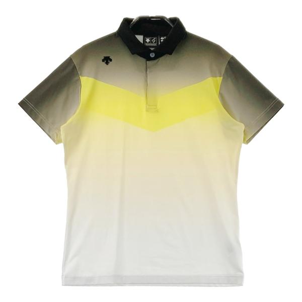 DESCENTE GOLF デサントゴルフ 半袖ポロシャツ イエロー系 S ゴルフ