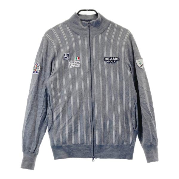BEAMS GOLF ビームスゴルフ パープルレーベル 裏地付 ニット ジップ