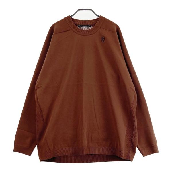 美品】RUSSELUNO ラッセルノ 刺繍入り モックネック長袖ニットセーター