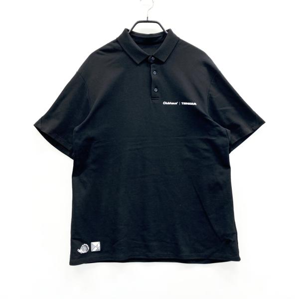 TANGRAM タングラム ×CLUBHAUS 半袖ポロシャツ ブラック系 XXL ゴルフ