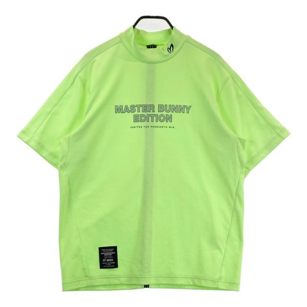 マスターバニーエディション 半袖モックネック 蛍光グリーン サイズ4（M） MASTER BUNNY EDITION マスターバニーエディション 2024年モデル