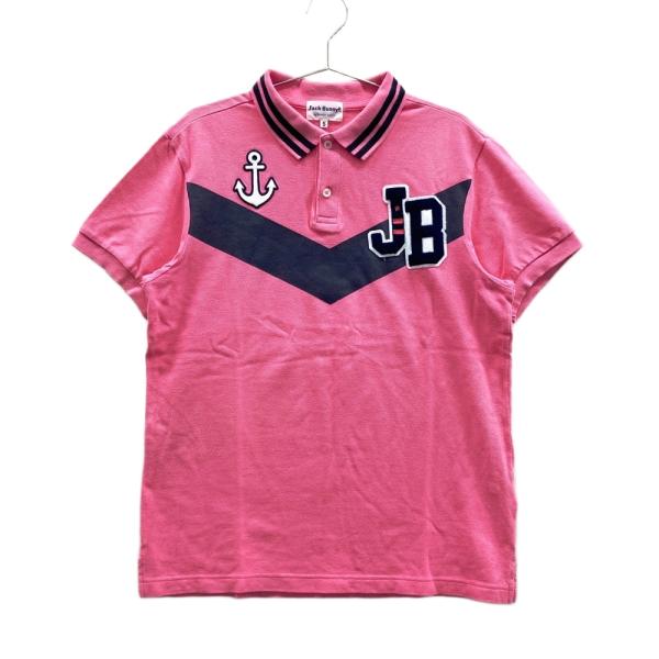 JACK BUNNY ジャックバニー 半袖ポロシャツ ピンク系 5 ゴルフウェア