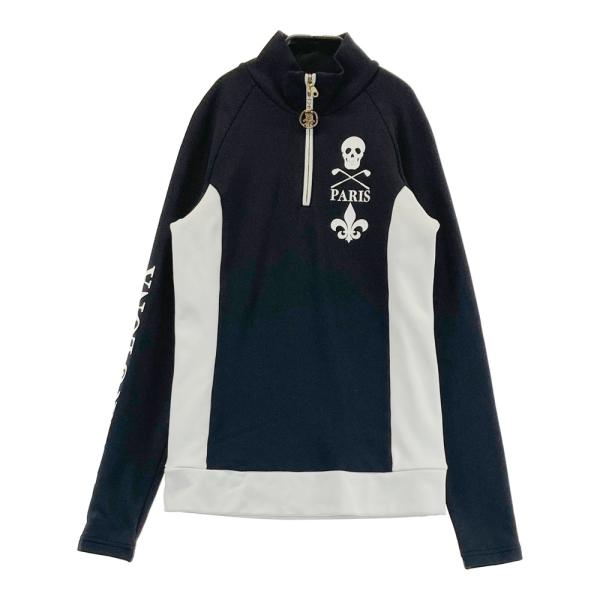 レディースウェア MARK & LONA 36(S) MARK&LONA マークアンドロナ 裏起毛ハーフジップTシャツ ブラック系 36