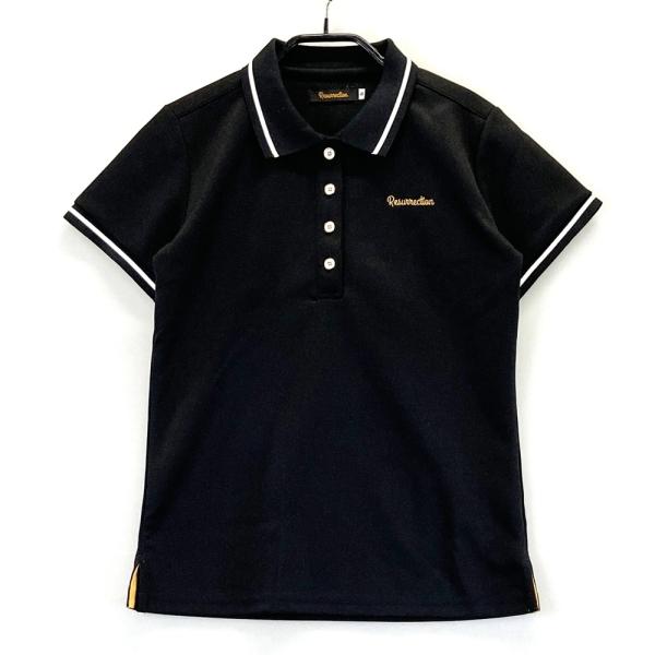 RESURRECTION レザレクション 半袖ポロシャツ ブラック系 S ゴルフ