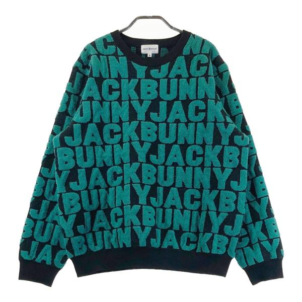 JACK BUNNY ジャックバニー ニット セーター ジャガード ロゴ 総柄